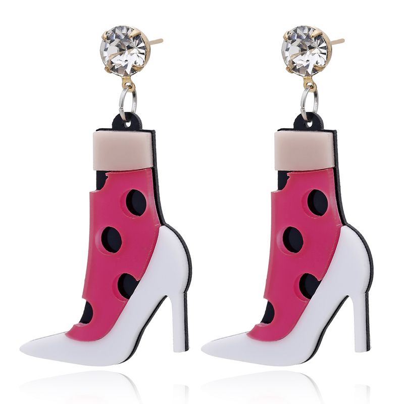 New Creative Fashion Retro Cute Acrylic High Heels Earrings Wholesale Nihaojewelry