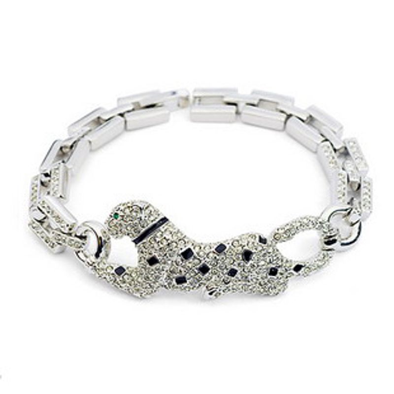 Bracelet De Guépard De Diamant De Mode Complet Bijoux De Vente Chaude Populaires En Gros Nihaojewelry