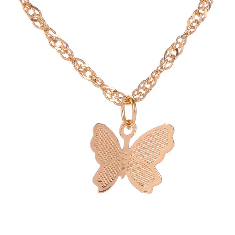 Simple Butterfly Elegant Clavicle Chain Women  Wild Necklace Clavicle Chain