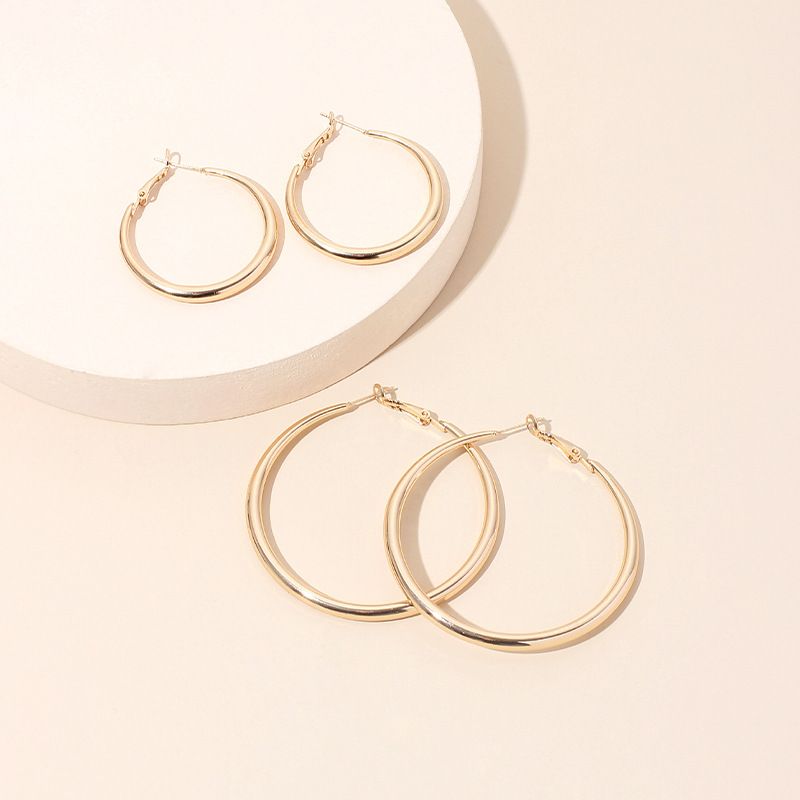 New Trendy Ear Hoop Earrings Feminine Ring Exaggerated Large Hoop Earrings Wholesale Nihaojewelry