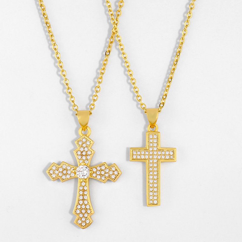 Fashion Cross Necklace Hot Selling Jewelry Cross Pendant Necklace Wholesale Nihaojewelry