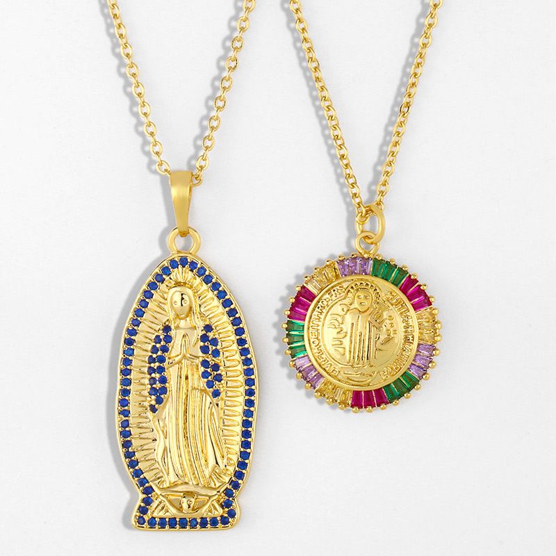 Heißer Verkauf Jungfrau Maria Halskette Anhänger Frauen Europäische Und Amerikanische Mode Neue Produkte Accessoires Notre Dame Anhänger Nkr14
