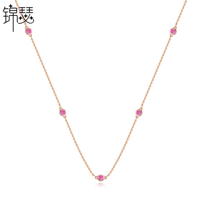 Fashion Korean Long Simple And Versatile Small Round Ladies Necklace Wholesale Nihaojewelry