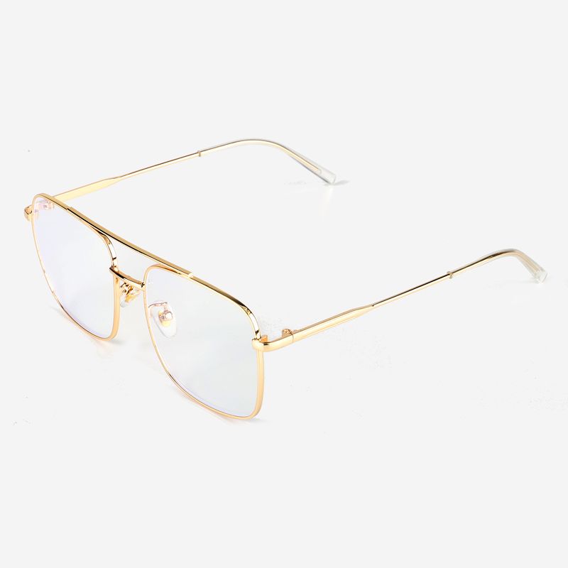 New Design Anti-blue Glasses Fashion All-match Metal Flat Myopia Glasses Frame Wholesale Nihaojewelry