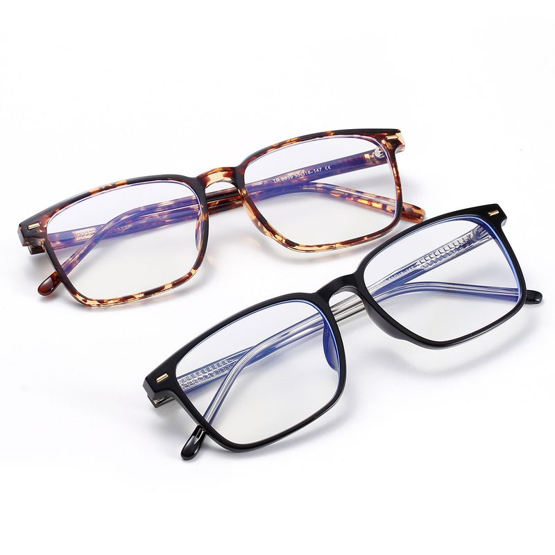 Fashion Anti-blue Goggles For Women Square Computer Mirror Student Glasses Men Memory Frame Flat Mirror Can Do Myopia Wholesale