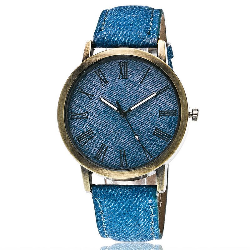 Jeans Gürtel Römische Skala Damen Uhr Lässig Einfache Einfarbige Damen Trend Casual Handuhr Uhr Watch