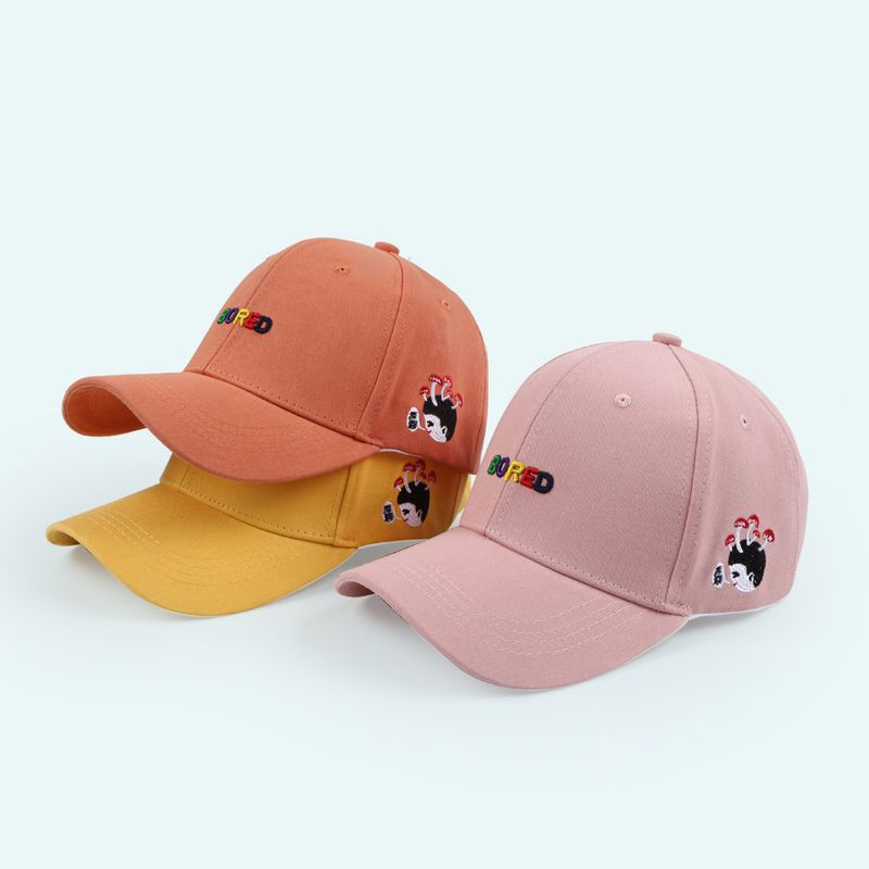 Embroidered Hard Top Korean Version Of The Wild Trend Cap Summer Fashion Men's Outdoor Sun Hat
