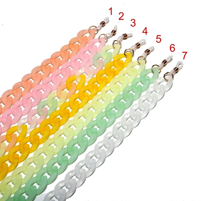 Acrylic Glasses Chain Frosted Jelly Color Multi-color Creative Glasses Rope Wholesale Nihaojewelry