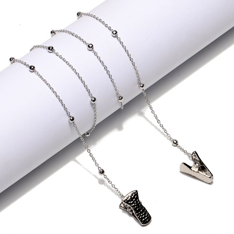 Alligator Clip Bead Chain Glasses Chain Dual-use Fashion Glasses Rope Wholesale Nihaojewelry
