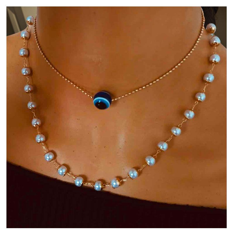 Fashion Jewelry Personalized Tassel Necklace Simple Retro Geometric Alloy Necklace Wholesale Nihaojewelry