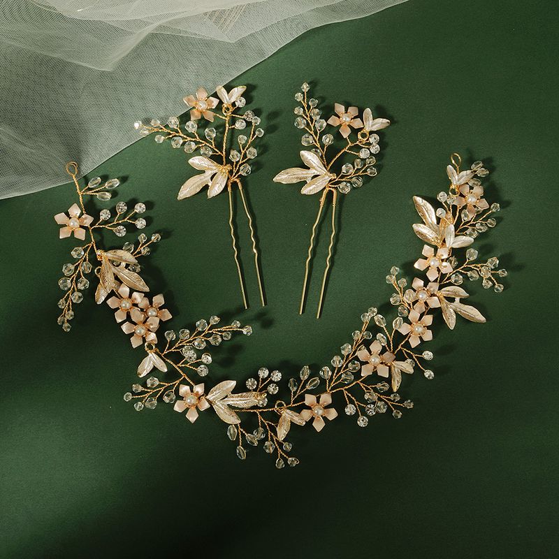 The New Suit Handmade Ancient Style Pearl Hair Band U-shaped Hairpin Fairy Style Wholesale Nihaojewelry