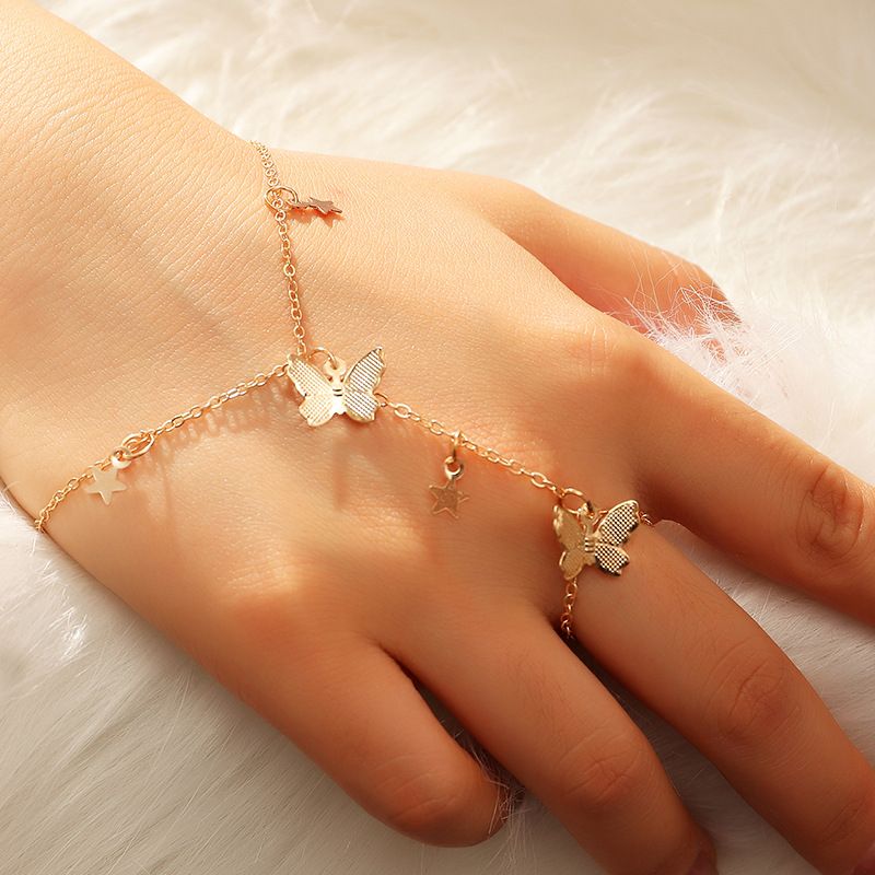 Simple Fashion Butterfly Five-pointed Star Bracelet Wholesale Nihaojewelry