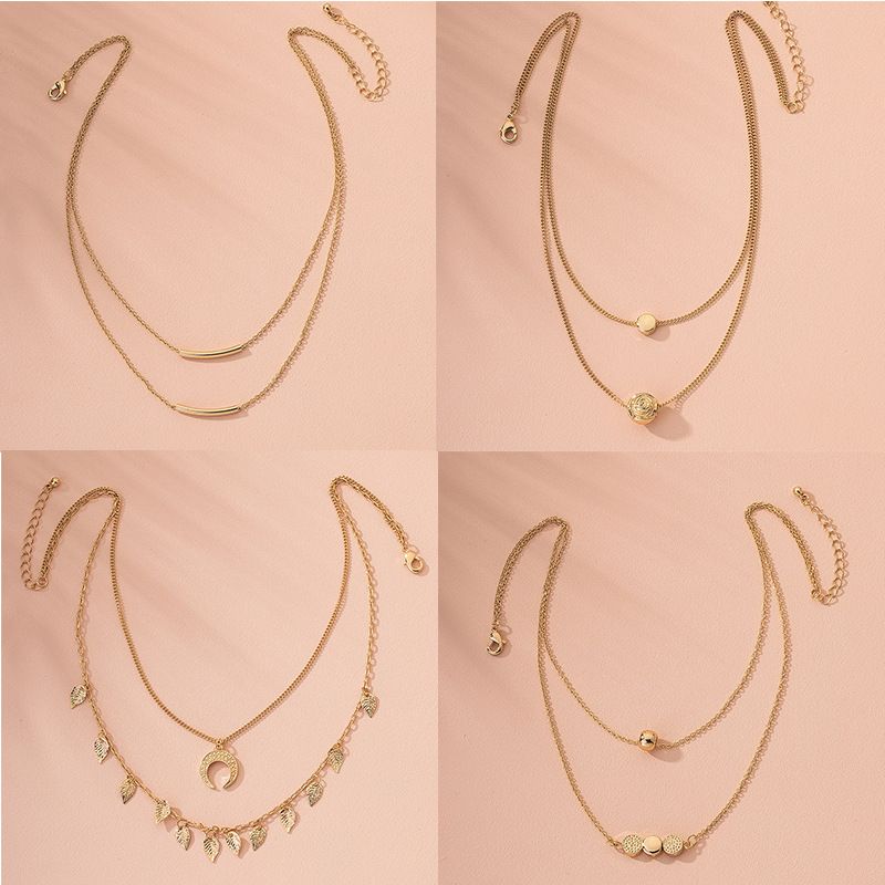 Fashion Multi-layer Hip-hop Women's Simple New Alloy Necklace  Wholesale