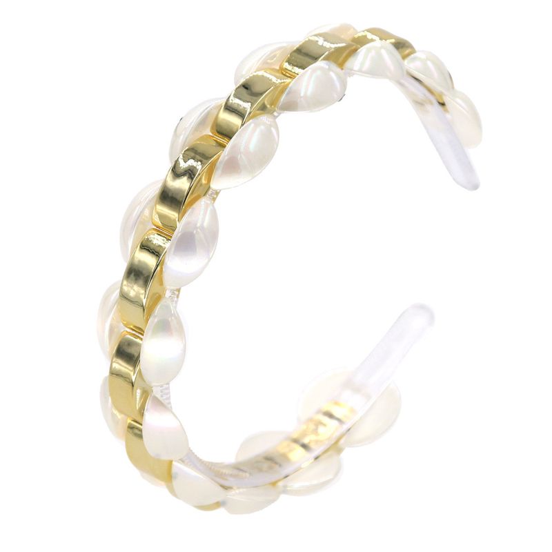 Pearl Alloy Gold-plated Color Matching Transparent Ball Headband Wholesale Nihaojewelry
