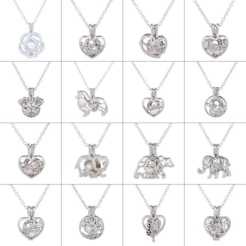 Vente Chaude Série De Perles Pendentifs Cage Creux De Mode Colliers De Cadeaux De Noël