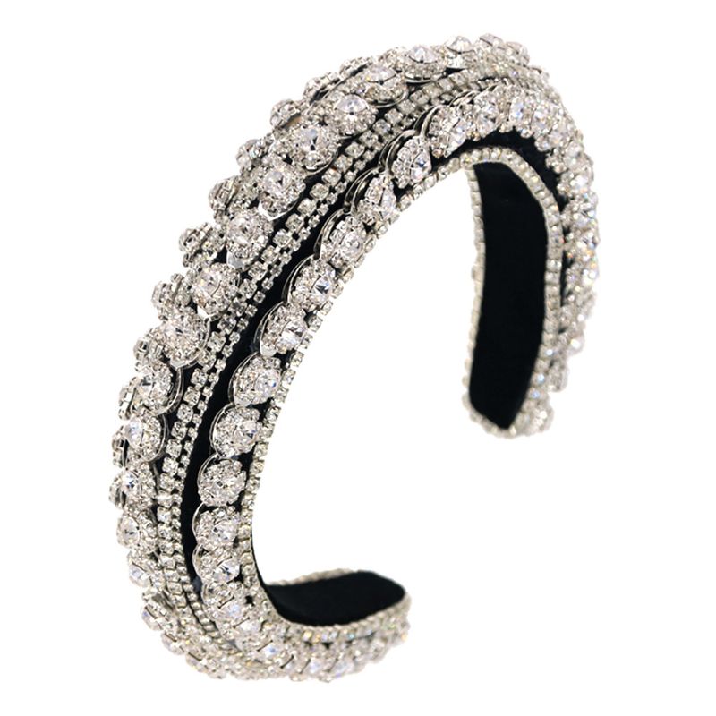 Fashion Heavy Industry Diamond Chain  Rhinestone Headband