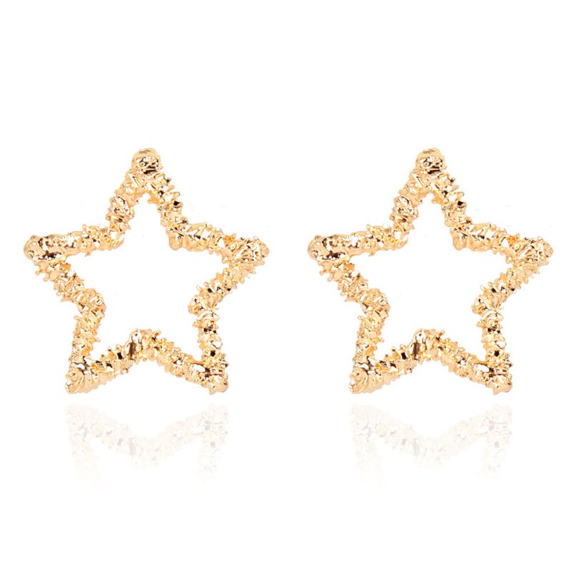 Fashion  Alloy Five-pointed Star  All-match Simple Earrings Wholesale