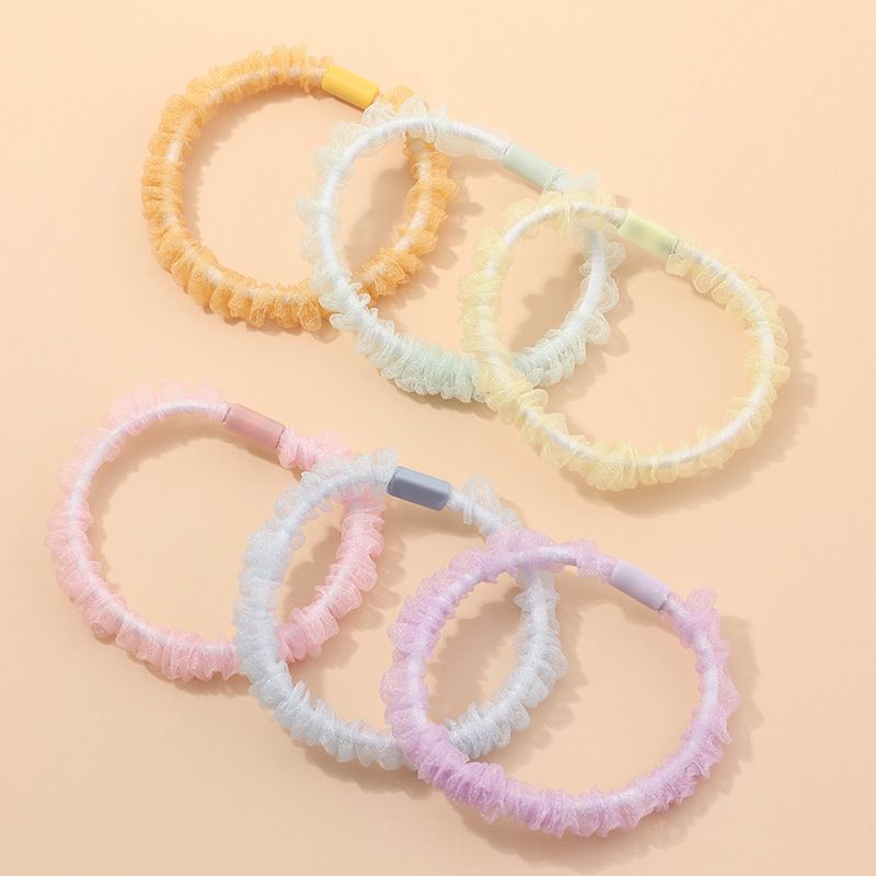New Net Yarn Fruit Candy Color Sweet Girl Heart Rope Set  Wholesale