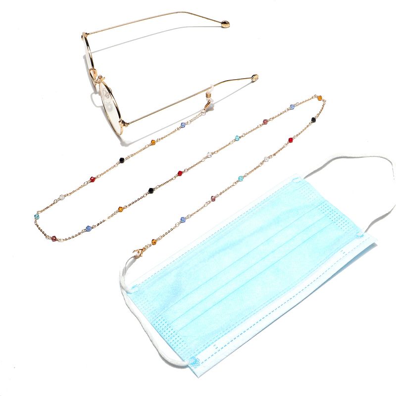 Fashion Handmade Chain Colorful Crystal Glasses Chain Wholesale Nihaojewelry