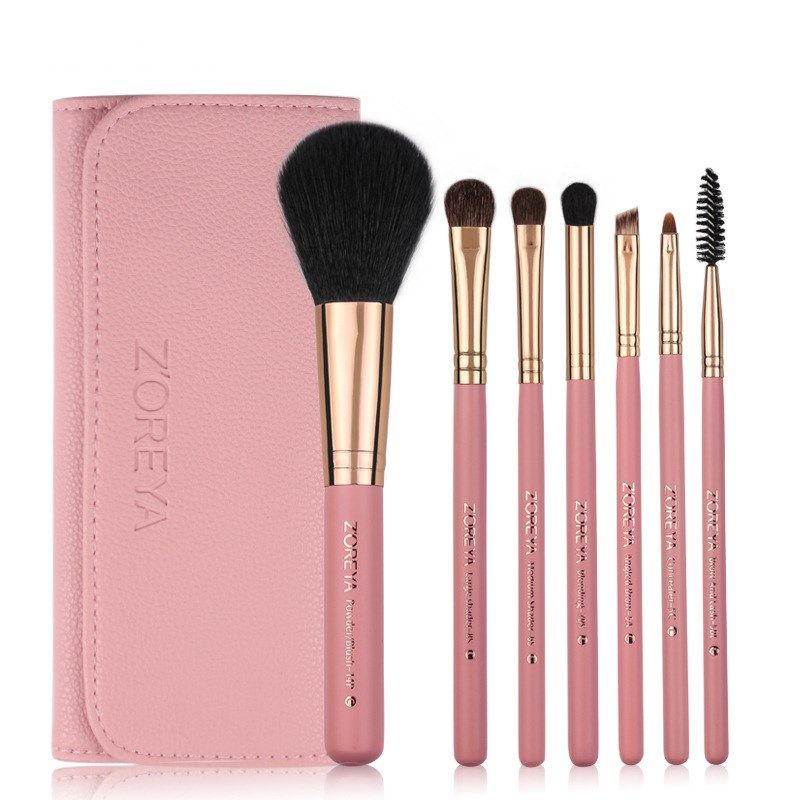 New Artificial Hair Quicksand Ice Cream Color Makeup 7 Sets Of Brushes