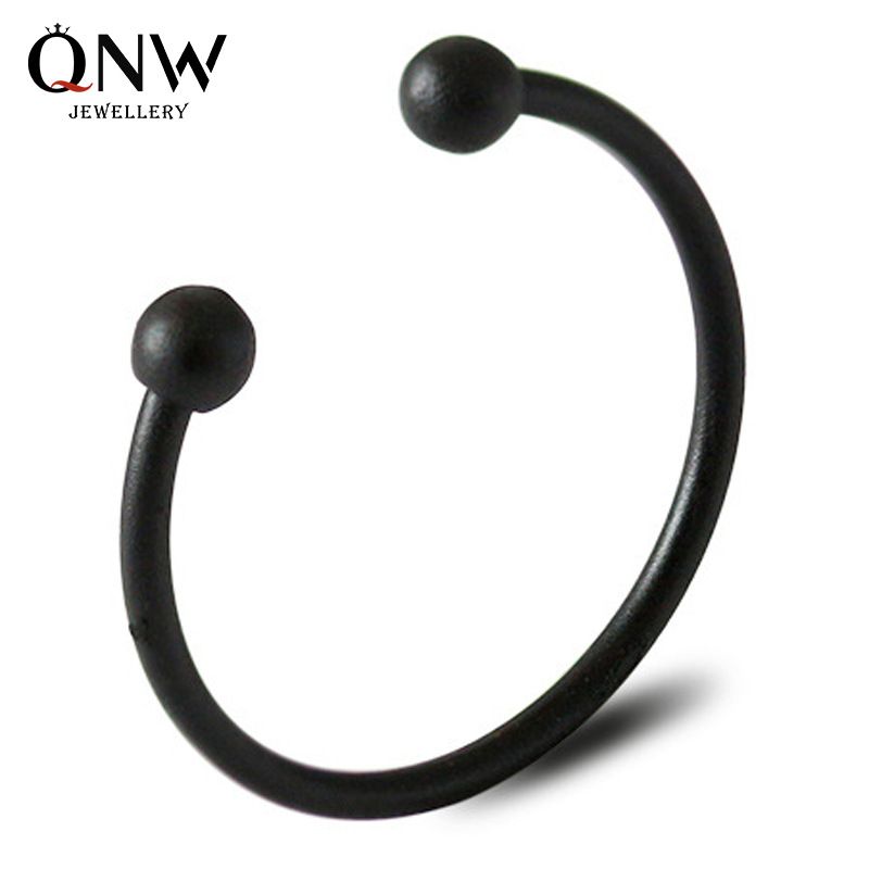 Glossy Bead Opening Adjustable Ring Korean Fashion Simple Round Ball Couple Tail Ring Wholesale