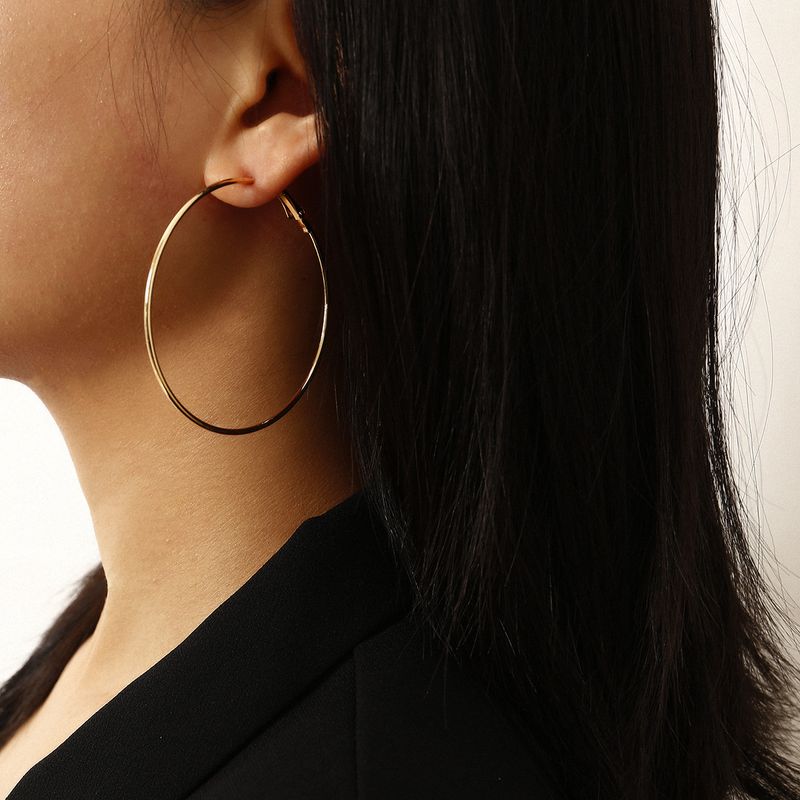 Multilateral Outline Hollow Simple Exaggerated Geometric Square Earrings Wholesale Nihaojewerly