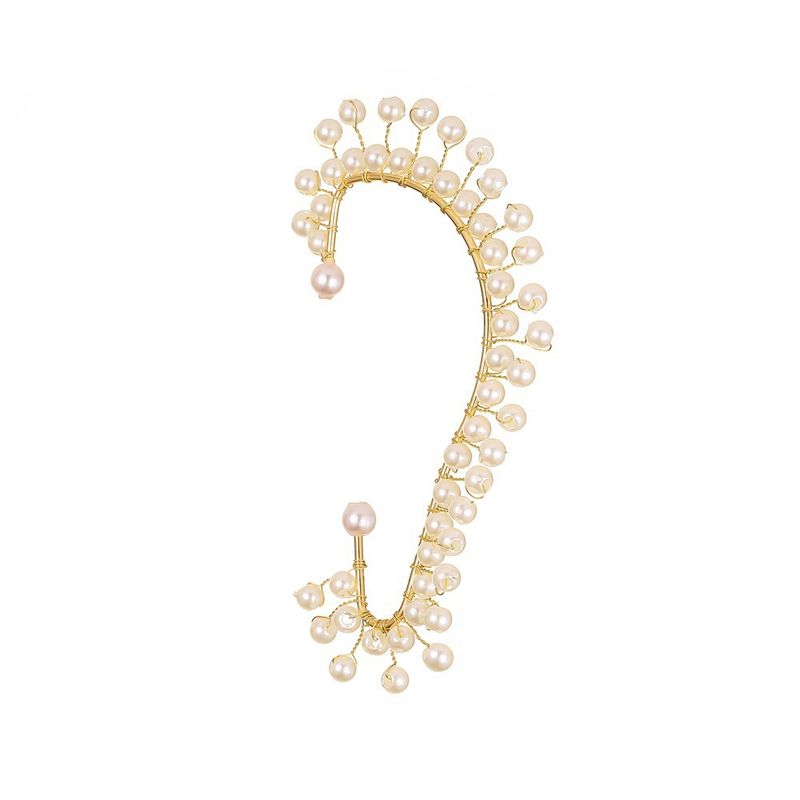 New Ear Clips Pearl One-piece Earrings  Wholesale