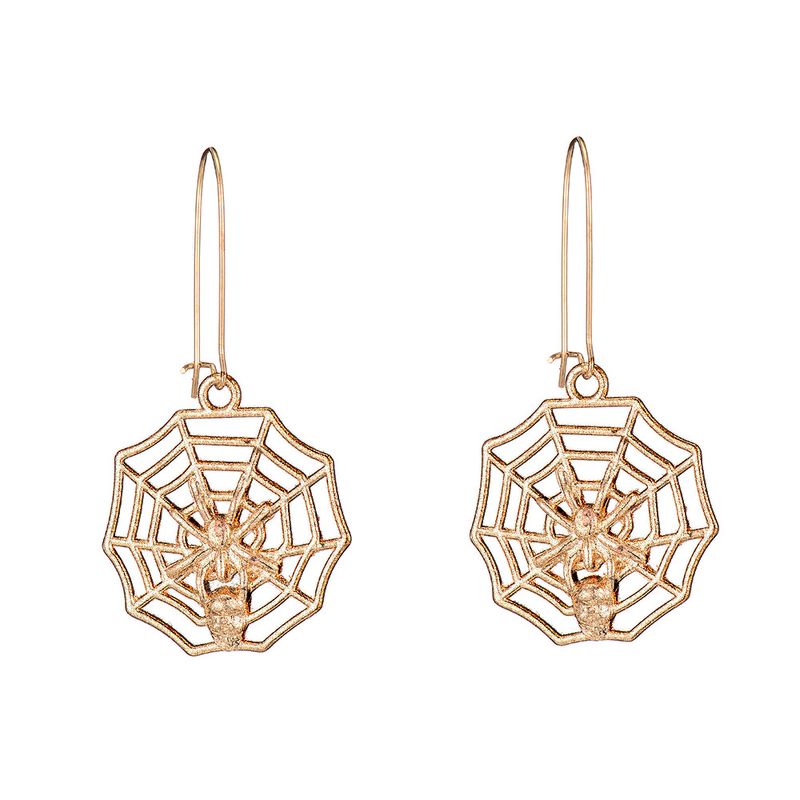 New  Alloy Simple Geometric Hollow Spider Web Earrings Wholesale