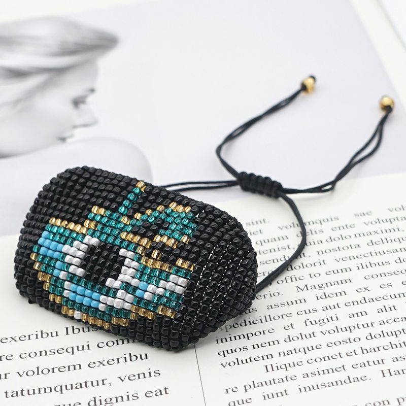 Rice Beads Hand-woven Fashion Ethnic Style Egypt Horus Eye Bracelet