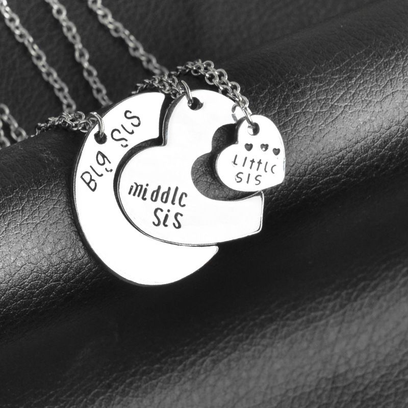 Hot Sale Fashion Sister Little Middle Alloy Necklace For Women