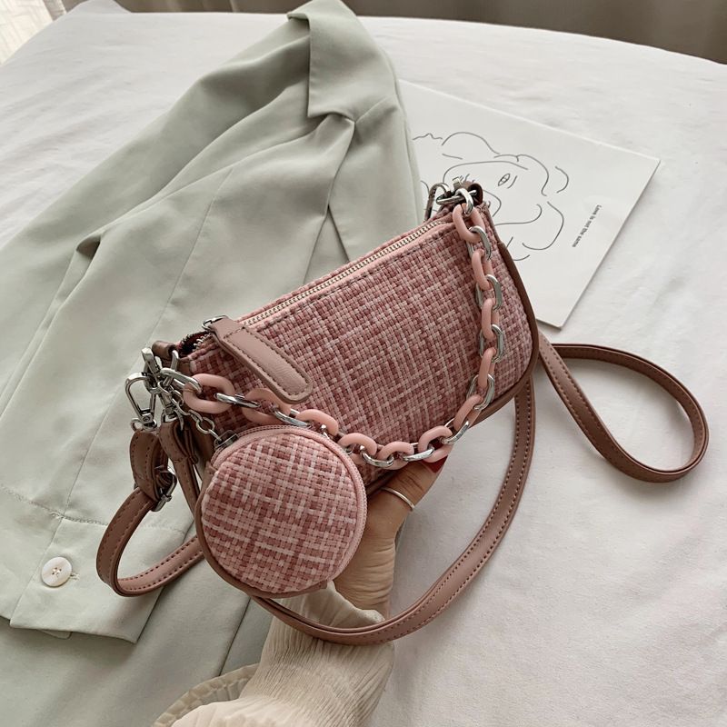 Summer New Trendy Korean Fashion Woven One-shoulder Messenger Oceanic Bag