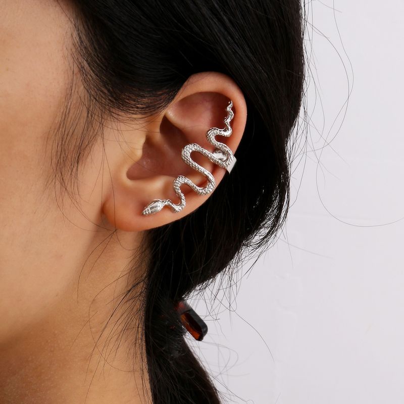 Fashion Simple Autumn New Alloy Retro Snake-shaped Alloy Ear Clip For Women