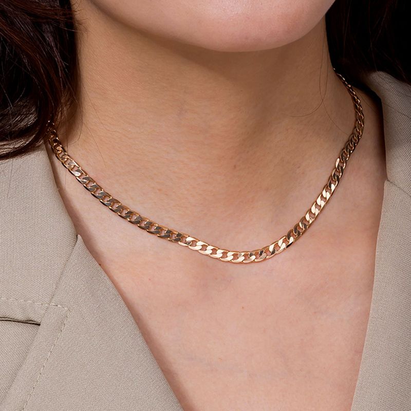 Fashion  Copper Handmade Sequin Collar Gold  Single-layer Necklace
