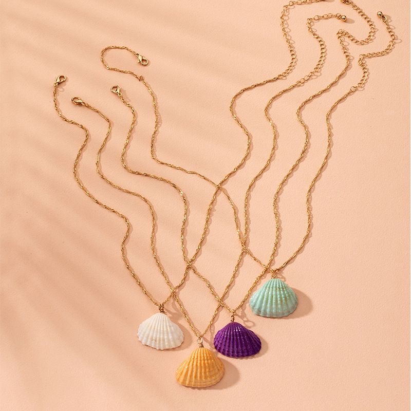 Hot-selling Bohemian Style Colorful Necklace Ocean Shell Necklace Necklace Wholesale Nihaojewelry