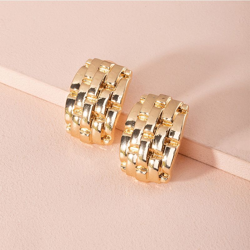 Fashion New Exaggerated New Geometric Retro Alloy Earrings For Women