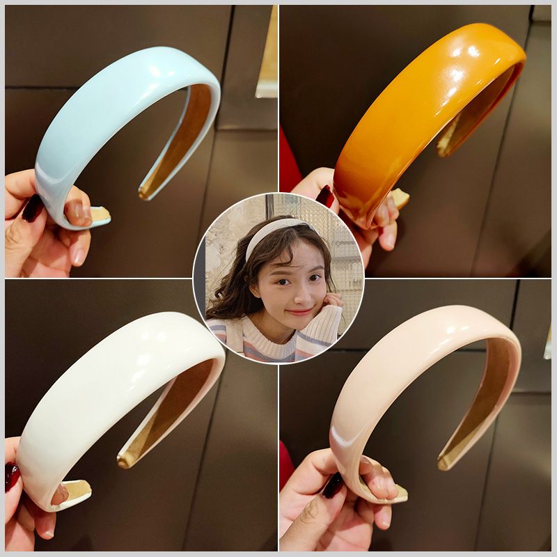 New Little Cute Hair Band Korean Simple Fashion Leather All-match Headband Wholesale Nihaojewelry