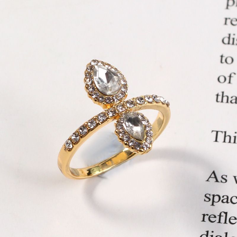 Mode Nouveau Simple Rétro Motif Géométrique Exquis Bague En Diamant En Gros Nihaojewelry