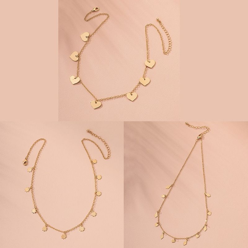 Fashion Clavicle Chain Trendy Metal Pendant Niche Alloy Necklace For Women