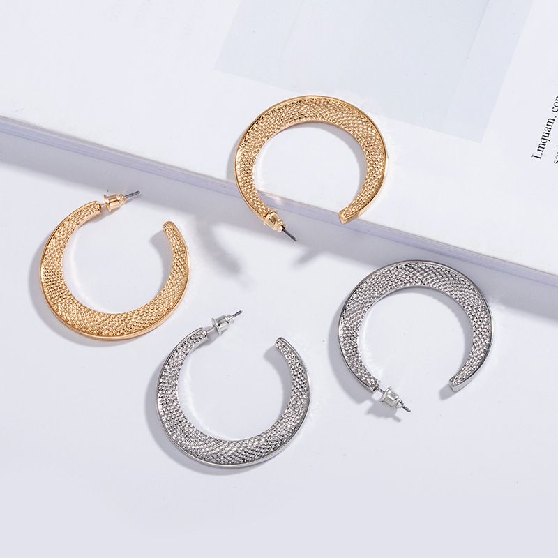 Vente Chaude Corée Boucles D'oreilles En Forme De C En Gros Nihaojewelry