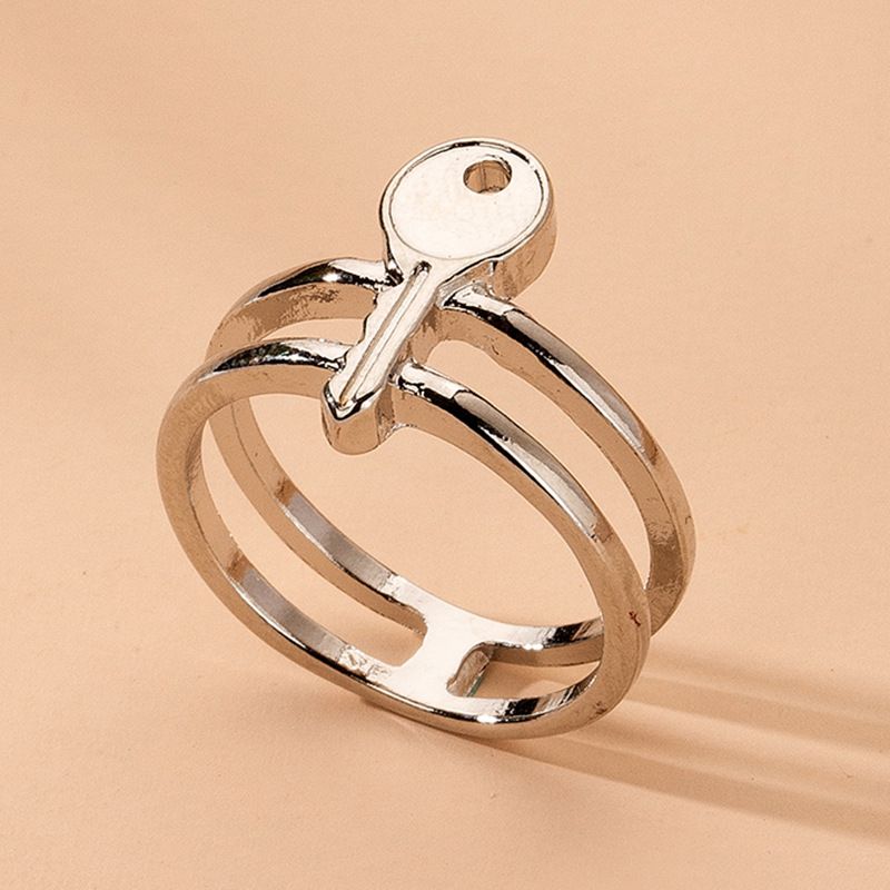 Simple Style Key Ring Minimalist Geometry Rings Wholesale Nihaojewelry