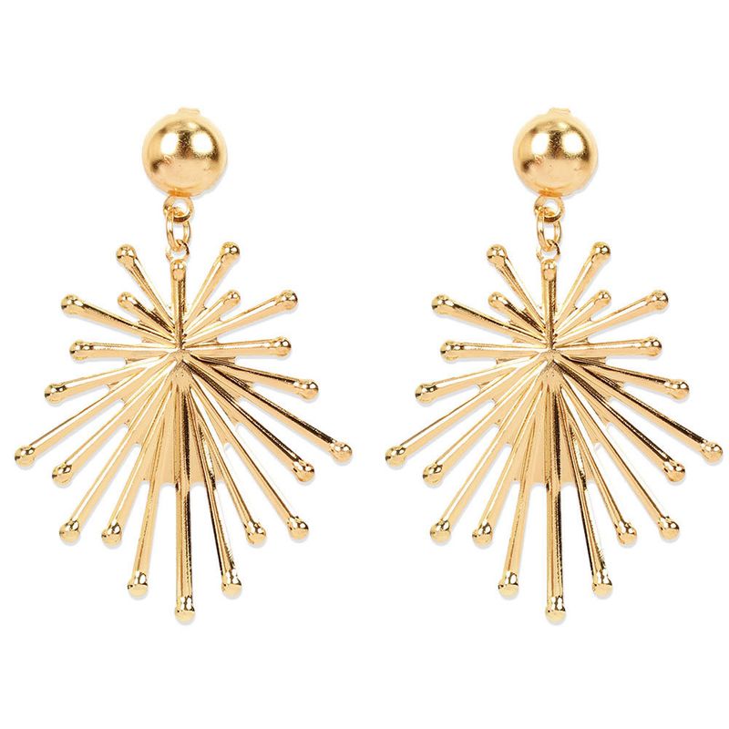 Exaggerated Alloy Fashion Golden All-match Earrings Wholesale