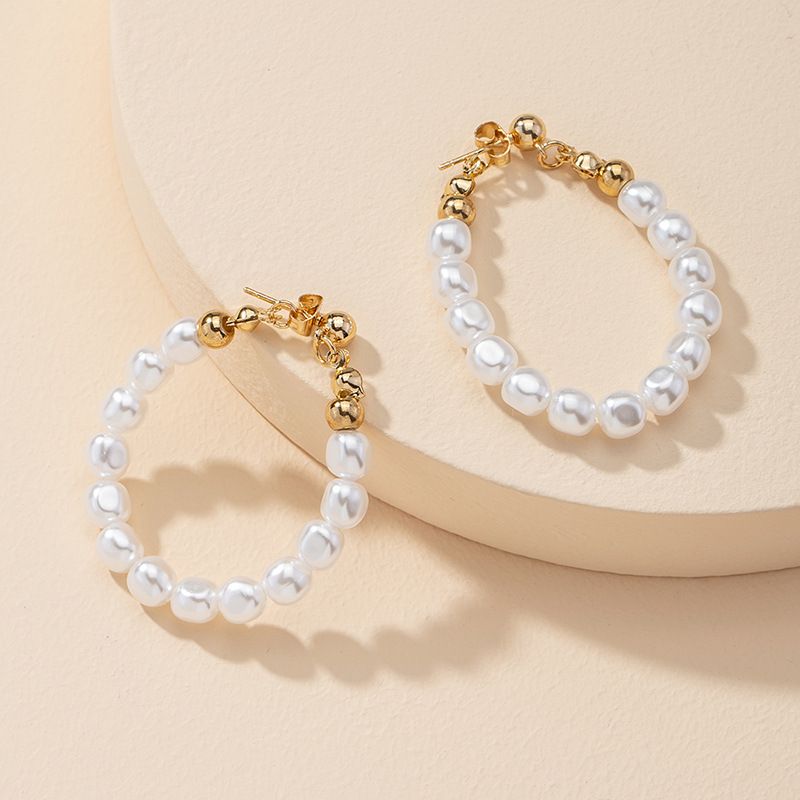 Mode 1 Paire De Boucles D&#39;oreilles En Perles Vente Chaude En Gros