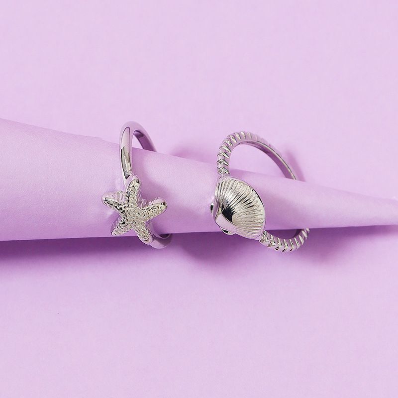 Starfish Shell Ring Set Popular Summer Popular Holiday Earrings Wholesale