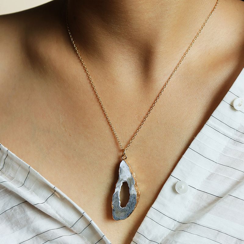 Fashion New Stone Hot Sale Alloy Pendant Necklace For Women