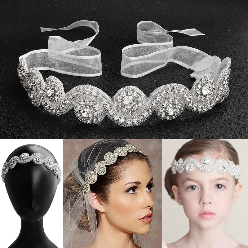 Hot-saling Hairband Handmade Flowers Diamond Bridal Jewelry