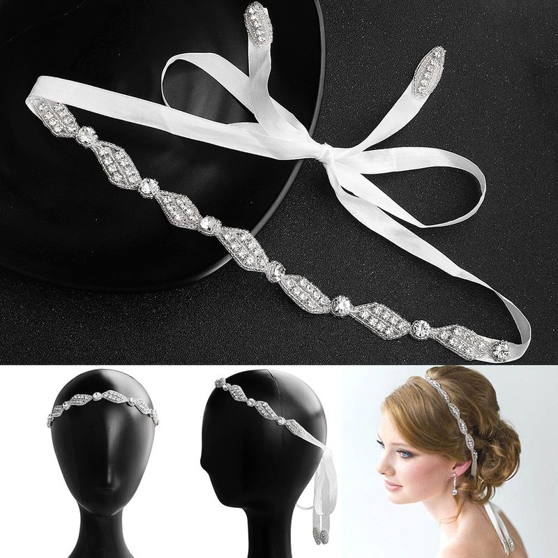 Wave Handmade Applique Diamond-studded Children's Headdress Bridal Wedding Accessories Wild Forehead Headband