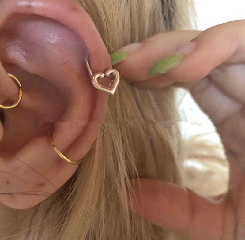 Japanese And Korean Isn Style Simple Small Earrings Girlish Heart Love Pin Small Ear Studs Ear Bone Stud Earrings