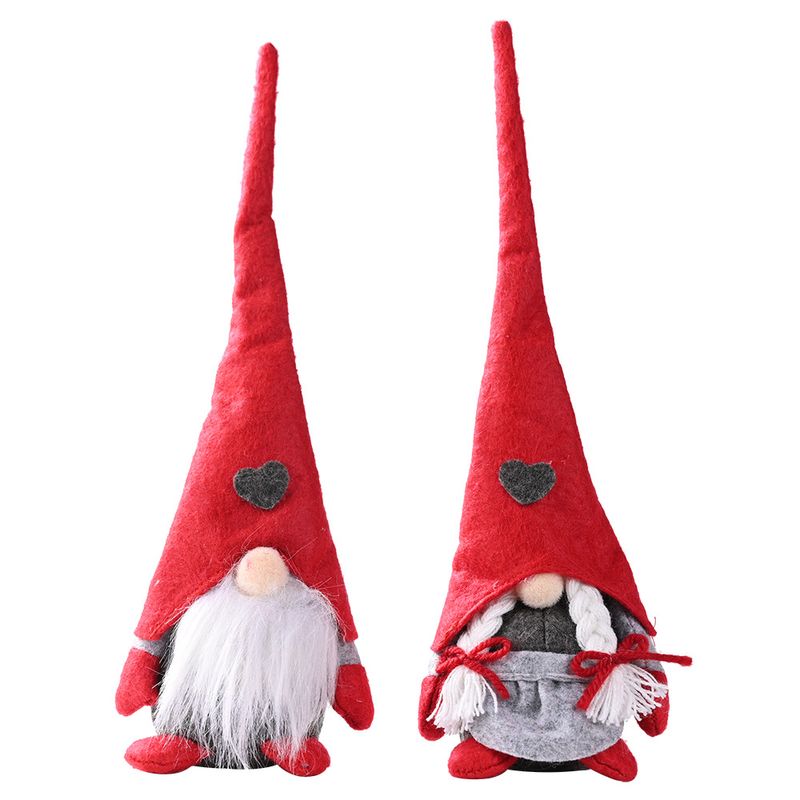 Haobei 20 New Christmas Decorations Forest Elderly Love Standing Doll Little Doll Faceless Doll Ornaments