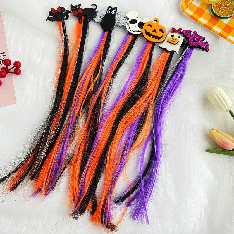 Halloween Color Wig Hairpin Creative Retro Funny Halloween Hair Accessories Wholesale