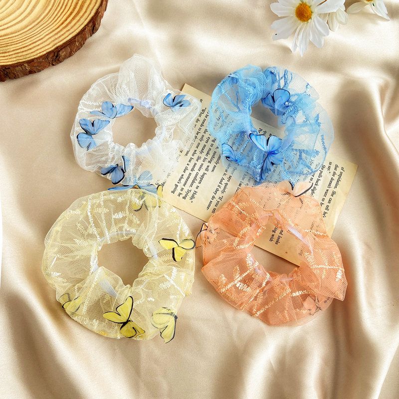 Hot Selling Fashion Butterfly Retro Hair Scrunchies